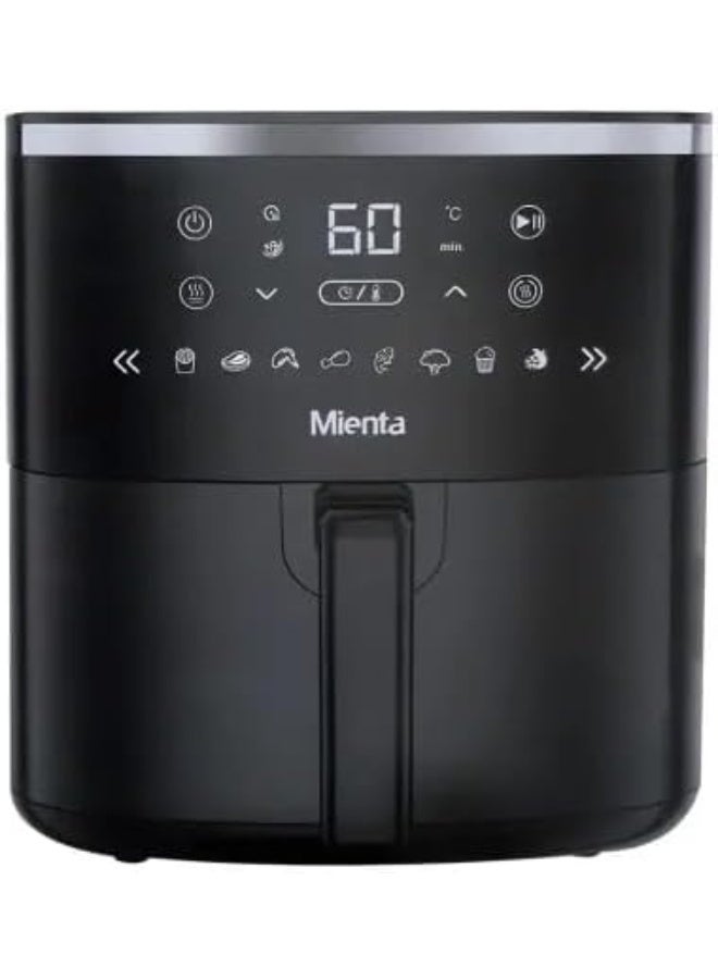 Mienta Crisp Smart Air Fryer 5.7L Capacity – 11 Automatic Cooking Programs, Digital Display, Keep Warm Function, 1750W Power, Compact Design, Easy to Clean - Image 3